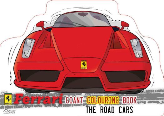 Wonder house Ferrari Gaint Colouring Books Giant Colouring book the Road cars